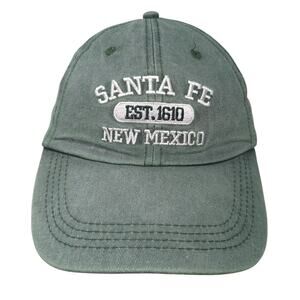 Santa Fer Est. 1610 New Mexico Baseball Cap Green OS Adjustable Crazy Apparel